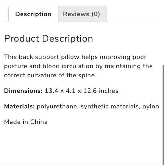 Brooklyn pillow memory foam carseat lumbar cushion - Picture 5 of 5